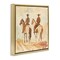 Stupell Industries Western Watercolor Cowboys Left Floating Frame, design by Petal Prints Design
